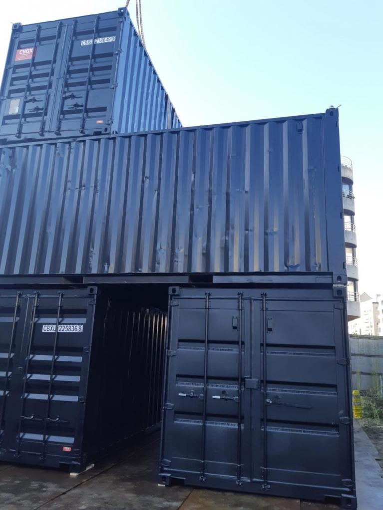 Stapelen en bouwen van zeecontainergebouw | CBOX Containers