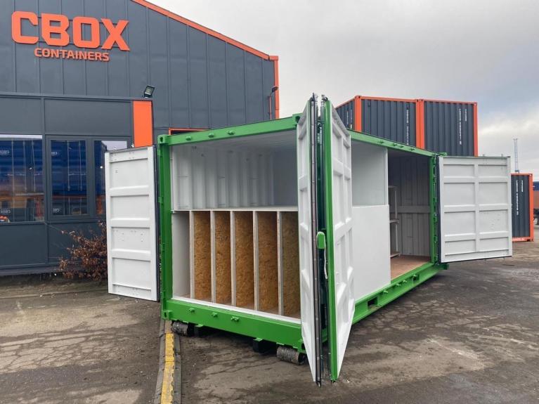 Zijdeuren containers voor scouts | CBOX Containers